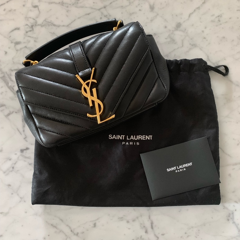 CLASSIC BABY MONOGRAM SAINT LAURENT BAG(BLACK)
